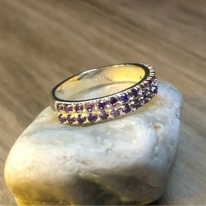 Mystic Topaz Sterling Silver Ring 7.5